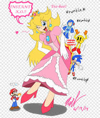 Super Princess Peach Princess Daisy Super Mario Run, nintendo, mammal, text  png | PNGEgg