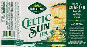 Green Flash Jameson Collaborate On Celtic Sun Ipa With Images Green Flash Brewery Design Craft Beer Breweries