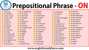 The object of this prepositional phrase is boat. Prepositional Phrase On Archives English Study Here