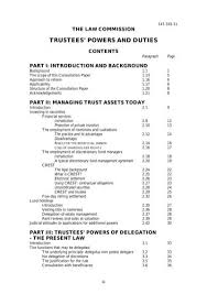 (a) call in trust funds invested in securities other than those authorized by this act and invest them in securities authorized. Trustees Powers And Duties Consultation Pdf Law Commission