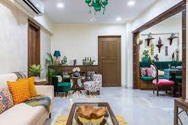 Unlike other ethnic styles, indian style has undergone many changes along way of its development, absorbing customs and traditions of the most diverse cultures. This Mumbai Apartment Is Indian In Spirit And Modern In Outlook Dress Your Home Indian Home Interior Indian Apartment Interiors Flat Decor
