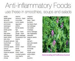 Anti Inflammatory Foods Chart Use These In Green Smoothies