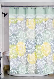 Amazon Com Peri Home Bayberry Fabric Shower Curtain Yellow Blue Green Gray Floral Design Green Shower Curtains Purple Bathroom Decor Fabric Shower Curtains