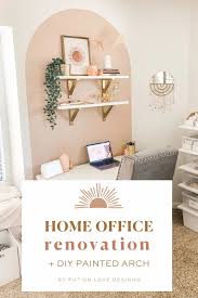Office Renovation Diy Wall Arch Ikea Shelf Hack In 2021 Diy Renovation Office Design Inspo Diy Room Decor