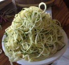Using the side of the box grater with the largest holes, grate the zucchini until only the stem remains. Zoodles How To Shred Zucchini Pasta Vegetarian Protein Recipes Zucchini Pasta Ideal Protein Recipes