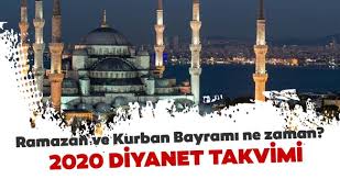 Diyanet'in yayınlandığı 2020 resmi takvime göre ramazan bayramı tarihi belli oldu. Ramazan Bayrami Ve Kurban Bayrami Ne Zaman 2020 Diyanet Takvimi Uc Aylar Ne Zaman Basliyor Son Dakika Haberler