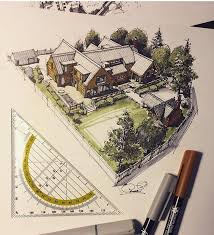 Birds Eye View Drawing Of Buildings Architecture Daily Sketches On Instagram By Stasarchitector Arch More We Ll Be Uploading New Vide Architecture Sketch Architectural Sketch Sketches