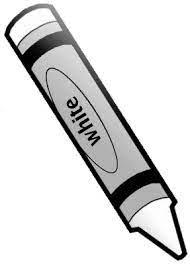 Crayon White 1 Clip Art Black Crayon Education Supplies