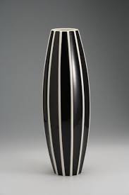 Black And White Striped Vase Uk Concave Bulging Vasepavel Janak 1911 White Black Stripes Kubista Cubism And Modern Art Art Deco Vases Crystal Vase Clay Vase