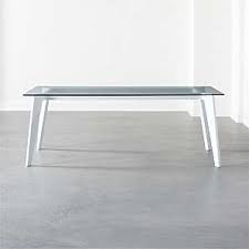 A solid stainless steel base, a chromed frame, and wood, marble, glass tops and porcelain stoneware. Modern Dining Tables Cb2 Canada