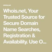 Whois Net Your Trusted Source For Secure Domain Name Searches Registration Availability Use Our Free Whois Business Blog Online Jobs From Home Online Jobs