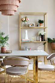 Shrewsbury House Tour Swoon Worthy Gold Dining Room Chair Gold Dining Room Vintage Dining Room