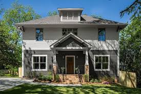 Exterior Paint Colors Upper Body Benjamin Moore 861 Shale Lower Body Benjamin Moo Exterior Paint Colors For House House Paint Exterior Craftsman Style Exterior