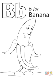 Letter B Is For Banana Coloring Page Free Printable Coloring Pages Abc Coloring Pages Preschool Coloring Pages Letter B Coloring Pages