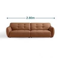 Sofa Lembut Kulit Warna Beige Modern Untuk Ruang Tamu TPS113 ...