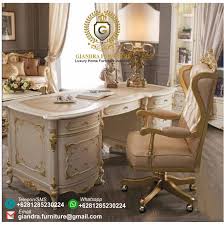 Daftar harga meja kerja set kursi terbaru juli 2021. Meja Kantor Ukir Mewah Terbaru Hazzel Meja Kantor Ukir Furniture Jepara