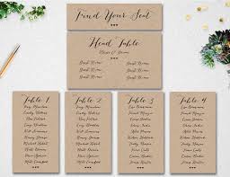 Wedding Seating Chart Editable Seating Chart Seating Chart