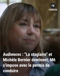La stagiaire" et Michèle Bernier dominent les audiences. M6 se positionne  leader avec le test du permis de conduire.