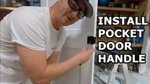 Read the assembly instructions carefully to determine the new header size. How To Install A Pocket Door Handle Pull Youtube
