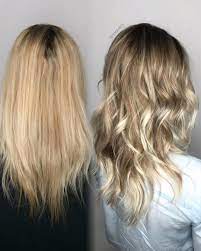 Today S Color Correction I Love Doing This Technique W Color Only No Bleach Adjusting The Tone Blonde Color Correction Over Bleached Hair Bright Blonde