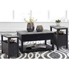Once you've started to narrow down coffee tables, turn your attention to your end tables. Rent To Own Ashley 3 Piece Ezonie Cocktail 2 End Tables Set At Aaron S Today