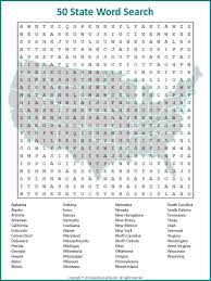 Us Geography Worksheet All 50 States Word Search Homeschool Social Studies 3rd Grade Social Studies 4th Grade Social Studies