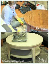 Mari Makes April 2012 Redecorating Coffee Table Redo Furniture Makeover Diy
