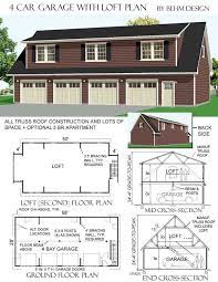Hansen buildings garage kits come with a variety of siding options, including: 4 Car Garage With Loft Plans Has Optional 2 Br Apartment Included In Plan Set Carriage House Plans Loft Plan Garage Plans With Loft