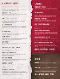 Cuéntanoslo, tus ideas son nuestro mejor catálogo. Nic Norman S Menu In Senoia Georgia Usa