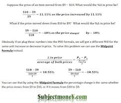 In change in quantity demanded , amount demanded rises or fall according to the fall or rise in price. Price Elasticity Of Demand Definition Subjectmoney Com