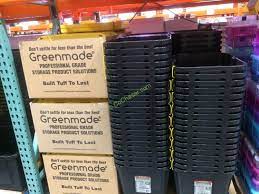 Quantum storage heavy duty attached top container — 24in. Greenmade Storage Bins With Lids 12 Gallon 2 Pack Costcochaser