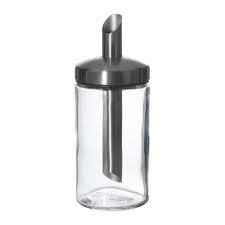 Dold Single Portion Sugar Shaker Clear Glass Stainless Steel Ikea Glass Food Storage Containers Food Storage Organization Food Storage