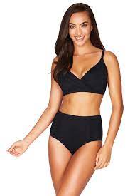 Tummy Control High Waist Swimsuit Bottoms Sea Level Australia High Waist Bottoms Black Tankini Top Swimsuits High Waisted