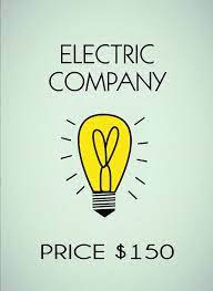 Work continued into 1879, as the lab attempted not only to devise an incandescent bulb, but an entire electrical lighting system that could be supported in a city. Monopoly Electric Company Mixed Media By Dan Sproul