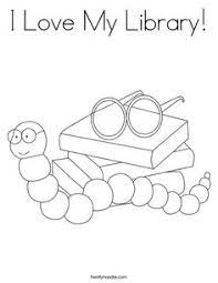 Fast & free shipping on many items! I Love My Library Coloring Page Library Week Kindergarten Library Coloring Pages