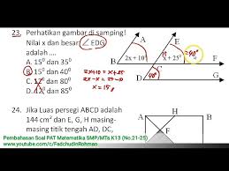 Matematika peminatan sma kelas 11 kurikulum 2013 revisi. No 21 25 Pembahasan Soal Pat Ukk Matematika Kelas 7 Smp Mts Kurikulum 2013 Youtube