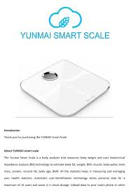Health scale metal bonding point. Yunmai Smart Scale User Manual Pdf Download Manualslib