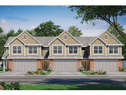 031m 0088 Multi Family House Plan Offers 3 Bedrooms And 2 5 Baths Per Unit Family House Plans Multi Family Homes Duplex House Plans