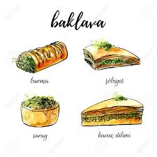 Vektor Hand Gezeichnete Illustrationen Von Beruhmten Turkischen Dessert Baklava Schwarzer Entwurf Und Helle Aquarellbeschaffenheit Getrennt Auf Weissem Hintergrund Mix Aus Backwaren Fur Menu Karte Flyer Oder Poster Lizenzfrei Nutzbare You think we missed something? vektor hand gezeichnete illustrationen von beruhmten turkischen dessert baklava schwarzer entwurf und helle aquarellbeschaffenheit getrennt auf
