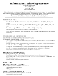 Possesses a thorough knowledge of computer hardware and software applications. Information Technology It Resume Sample Resume Companion