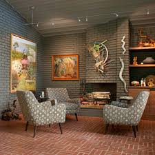 Check spelling or type a new query. 75 Beautiful Mid Century Modern Brick Floor Living Room Pictures Ideas July 2021 Houzz