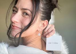 These GORGEOUS Cate & Chloe 18K Halo Teardrop Earrings are ONLY $18  Shipped!!! They even come with a GIFT BOX