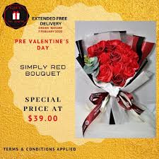 Maybe you would like to learn more about one of these? Valentine Day Flower Bouquet Simply Red Roses Bouquet Free Delivery Gardening Flowers Bouquets On Carousell