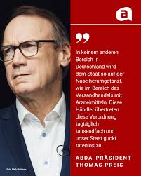 🚨 Abda-Präsident Thomas Preis sieht die Versorgung mit einigen  Arzneimitteln in Gefahr, wie er der Bild am Sonntag sagte. 👉 Auch in  diesem Winter geht Deutschland schlecht vorbereitet in die Saison. Und: