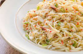 If You Need A Simple And Quick Recipe Make Imitation Crab Linguine It S An Easy Pasta Dish To Linguine Recipes Imitation Crab Recipes Easy Crab Meat Recipes