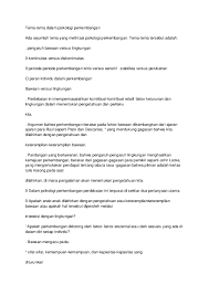 Doc Tema Tema Dalam Psikologi Perkembangan Love Baiti Academia Edu