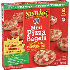 The packages are starting to stack up quickly in daves apartment, but before he opens those he reviews california pizza kitchen's frozen cheese. Buy Annie S Uncured Pepperoni Mini Frozen Pizza Bagels 6 65 Oz 9 Ct Online In Qatar B00pm1kamu