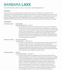 Professional Case Manager Resume Examples Social Services Livecareer