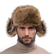 Bonnet Humoristique Faxianthe Chapka En Fausse Fouue Pou Homme Chapeau De  Toque En Fourrure