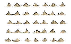 Here Dragons Abound Iskloft Mountain Style How to draw mountains for your fantasy map.